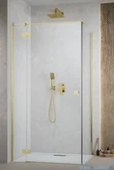 Kabiny prysznicowe - Radaway Essenza Kdj Gold kabina 120x80cm lewa szkło przejrzyste 1385042-09-01L/1384051-01-01 - miniaturka - grafika 1