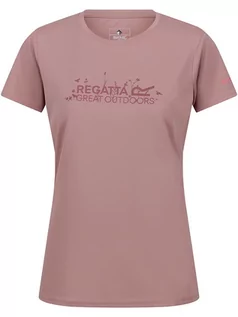 Koszulki sportowe damskie - Regatta Koszulka funkcyjna "Fingal VII" w kolorze szaroróżowym - grafika 1