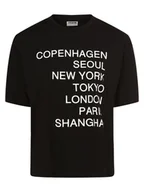 Koszulki i topy damskie - Noisy May - T-shirt damski  NMMillie College, czarny - miniaturka - grafika 1