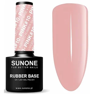 Sunone Rubber Baza kauczukowa Hybryda 5g Pink 10 - Lakiery hybrydowe - miniaturka - grafika 1
