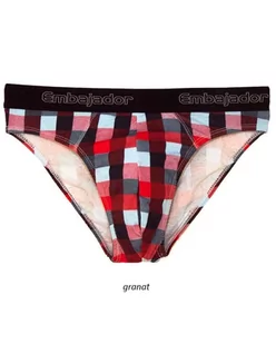 SLIPY ATLANTIC EMBAJ EEP-087 (kolor niebieski, rozmiar M) - Majtki męskie - miniaturka - grafika 1