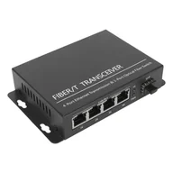 Pozostałe akcesoria sieciowe - Option Gigabit Media Konwerter MC240P SFP-4xRJ45 PoE - miniaturka - grafika 1