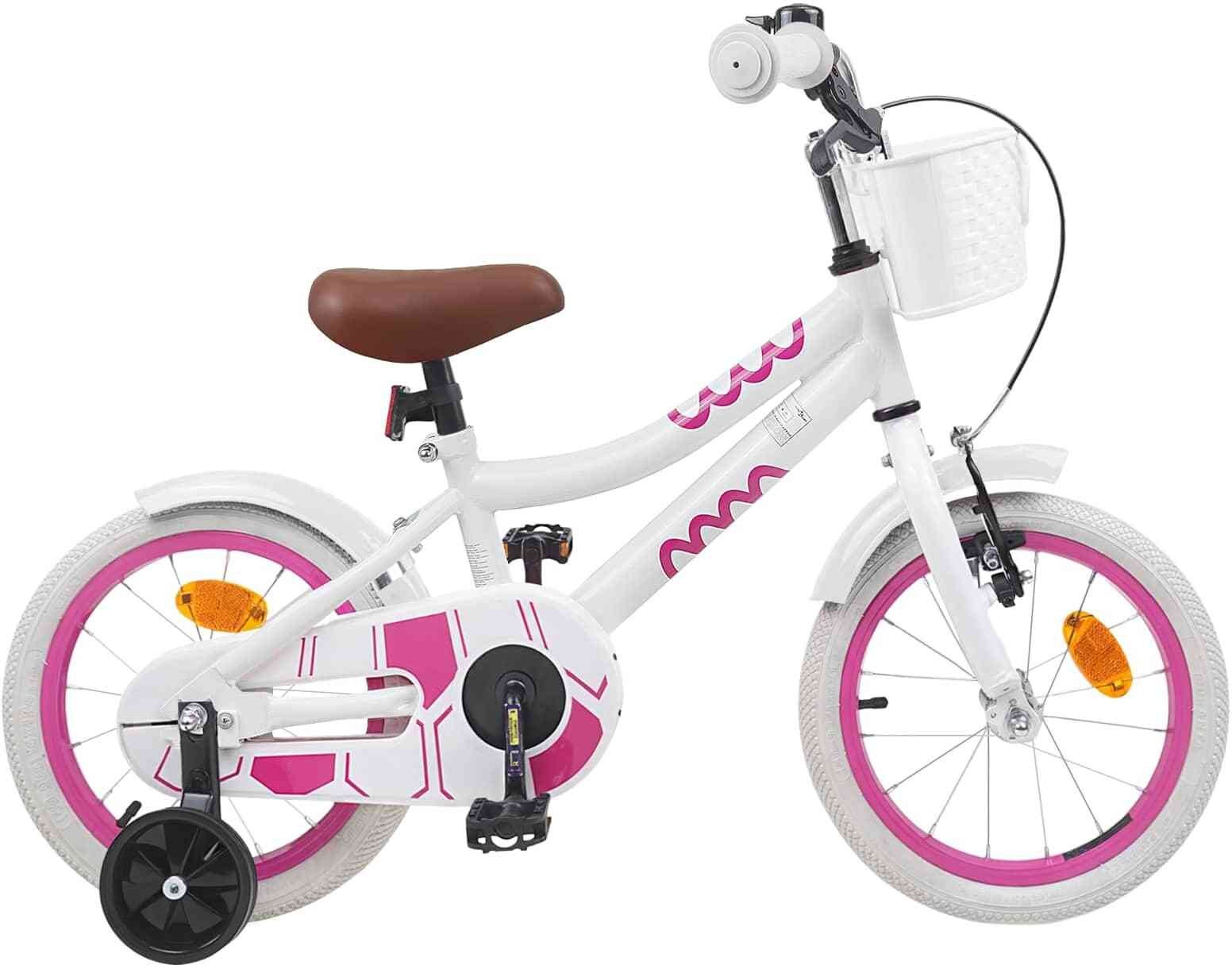 vidaXL vidaXL Rower Dziecięcy 14 Cali dla dzieci w wieku 3-5 lat Biały