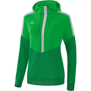 Erima Damska bluza z kapturem Squad Squad, zielona/szmaragd/Silver Grey, 34 1072019 - Bluzy damskie - miniaturka - grafika 1