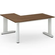 Biurka - B2B Partner Biurko Flexible L 1600 x 1400 mm, orzech 468135 - miniaturka - grafika 1
