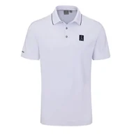 Golf - Męska koszulka golfowa Ping Mr. PING II Polo white - miniaturka - grafika 1