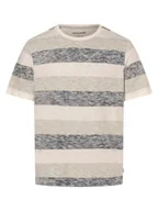 Koszulki męskie - Jack & Jones Koszulka męska - JJCoast Mężczyźni Bawełna niebieski|zielony|biały w paski, S - miniaturka - grafika 1