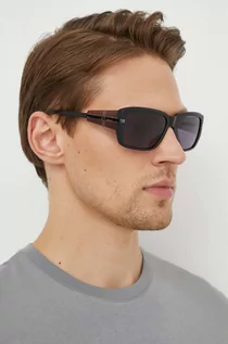 Okulary przeciwsłoneczne - Guess okulary przeciwsłoneczne męskie kolor czarny GU00090_6002Y - grafika 1
