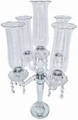 Świeczniki - Kandelabra szklana 69 cm świecznik KANDELABR x5 6506 - miniaturka - grafika 1