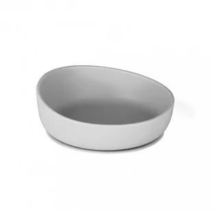Doidy Cup Miseczka-talerzyk doidy bowl z przyssawką - szary - Miseczki i talerzyki dla dzieci - miniaturka - grafika 1