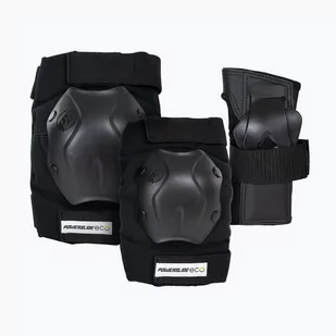 Zestaw ochraniaczy Powerslide Standard Eco black - Ochraniacze - miniaturka - grafika 1