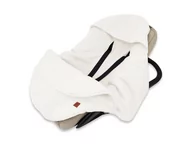 Rożki i beciki - Otulaczek kubełkowy do fotelika samochodowego MimiNu Soft, 0-6 mcy, ECRU - miniaturka - grafika 1