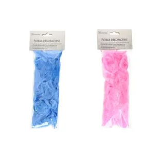 Piórka dekoracyjne mix kolorów 6 g - Wielkanoc - miniaturka - grafika 1