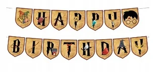 Girlanda HARRY POTTER baner na urodziny 180cm - Dekoracje sali - miniaturka - grafika 1