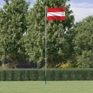 Flagi i akcesoria - Flaga Austrii z masztem, 6,23 m, aluminium - miniaturka - grafika 1