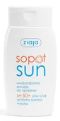 Balsamy i kremy do opalania - Ziaja Sopot Sun emulsja do opalania wodoodporna SPF50+ 125ml - miniaturka - grafika 1