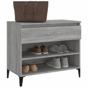 Lumarko Szafka na buty, szary dąb sonoma, 70x36x60 cm - Szafki na buty - miniaturka - grafika 5