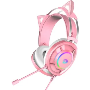 Dareu EH469 USB RGB (różowe) - Słuchawki - miniaturka - grafika 1