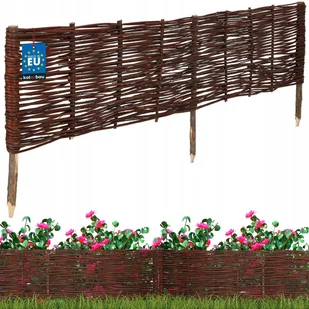 PALISADA OGRODOWA WIKLINOWA OBRZEŻE TRAWNIKOWE WBIJANE PŁOTEK PŁOT 120X30CM - Ogrodzenia - miniaturka - grafika 1