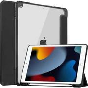 Etui do tabletów - Bizon Etui Case Tab Clear Matt do Apple iPad 9/8/7 10.2 2021/2020/2019, czarne - miniaturka - grafika 1
