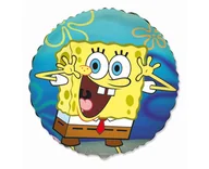 Balony i akcesoria - Balon Foliowy Spongebob Kanciastoporty, Fx, 46 Cm - miniaturka - grafika 1