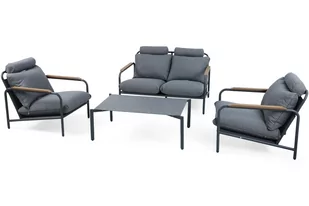 Meble ogrodowe aluminiowe Como Grey / Grey - Meble ogrodowe - miniaturka - grafika 2