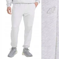 Dresy męskie - SPODNIE DRESOWE 4F MĘSKIE BAWEŁNA SPORTOWE JOGGERY SZARE U0997 27M r. S - miniaturka - grafika 1