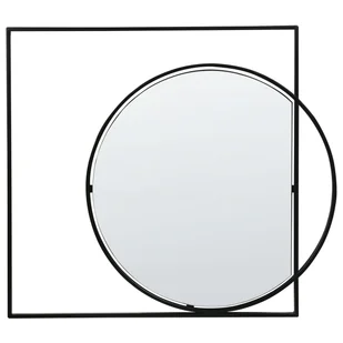 Lustro ścienne 70 cm Czarny AUXY - Lustra - miniaturka - grafika 1