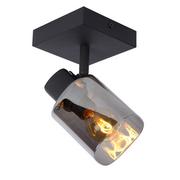Lampy ścienne - Lucide Alion 17999/01/30 plafon lampa sufitowa spot 1x25W E14 czarny/szary - miniaturka - grafika 1