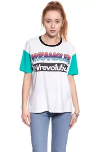 Wrangler, T-shirt damski, Wrevolution Tee White W7386Gh12, rozmiar L - Koszulki i topy damskie - miniaturka - grafika 1