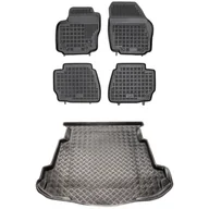 Dywaniki samochodowe - Zestaw dywaniki i mata Ford Mondeo IV 2007-2014 Sedan z kołem dojazdowym (n - miniaturka - grafika 1