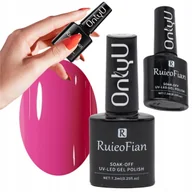 Lakiery do paznokci - FIOLETOWY LAKIER DO PAZNOKCI HYBRYDOWY Z POLYSKIEM LAKIER UV OnlyU/L020 - miniaturka - grafika 1