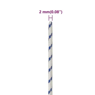 Linka żeglarska, biała, 2 mm, 250 m, polipropylen - Żeglarstwo - miniaturka - grafika 7