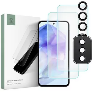Szkło hartowane TECH-PROTECT Supreme Set do Samsung Galaxy A55 5G - Szkła hartowane na telefon - miniaturka - grafika 1