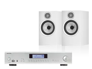 Rotel A12 MKII (srebrny) + 606 S3 (biały) - Zestawy stereo - miniaturka - grafika 1