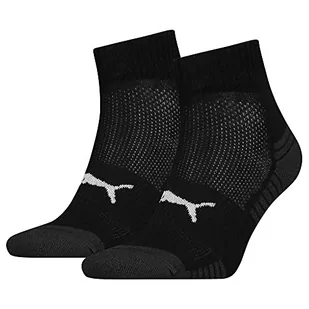 PUMA Wyściełane skarpety ćwierć, Czarny, 56 - Skarpetki damskie - miniaturka - grafika 1