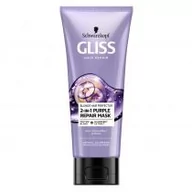 Maski do włosów - Gliss Kur Schwarzkopf Gliss Hair Repair Purple Maska do włosów blond i rozjaśnionych  200ml - miniaturka - grafika 1