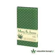 Zdrowa żywność - Mleczna czekolada konopna Mary&Juana 80g - miniaturka - grafika 1
