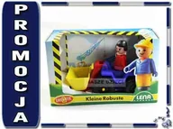 Zabawki zdalnie sterowane - LENA 01419 ROBUST SPYCHACZ Koparka NEW - miniaturka - grafika 1
