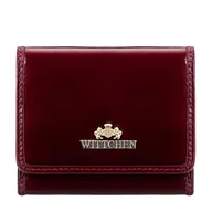 Portfele - Damski portfel ze skóry naturalnej lakierowanej bordowy - miniaturka - grafika 1