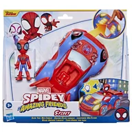 Samochody i pojazdy dla dzieci - Hasbro, Spider-Man Spidey I Super-Kumple Web Crawler Pojazd Ze Światłami - miniaturka - grafika 1