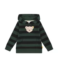Bluzy dla chłopców - Steiff Bluza chłopięca w paski, Jungle Green, 92 - miniaturka - grafika 1