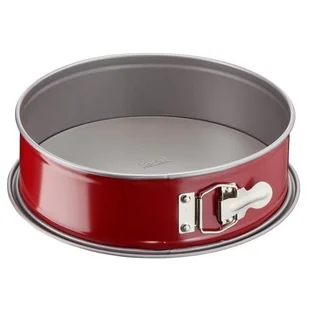 Forma sprężynowa TEFAL Delibake ze stali - Ø 25 cm - Czerwony i szary - Formy do ciast - miniaturka - grafika 1