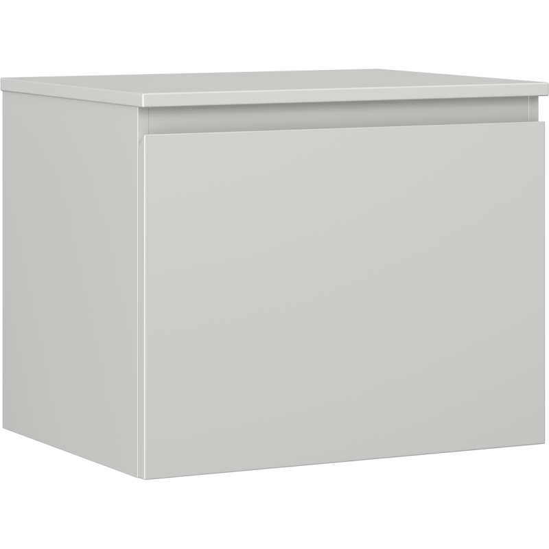 Mexen Orio szafka łazienkowa podumywalkowa 60 cm z blatem, 1 szuflada, szara mat - 91A10-06047-1-BFC62