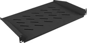 Akcesoria do szaf serwerowych - Lanberg Półka do szaf 19" 450/600/800/1000mm Czarna (AK-1008-B) - miniaturka - grafika 1
