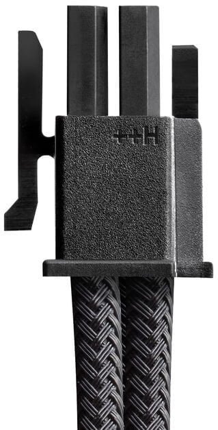 CableMod C-Series Pro ModMesh 12V-2x6-Kabel, 90° Anschluss, für Corsair Type 5 RMx Shift PSUs - carbon, 65cm