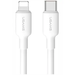 Kabel USB-C - Lightning USAMS US-SJ610 U84 PD 1 m Biały - Kable USB - miniaturka - grafika 1