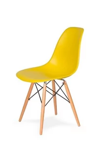 King Home Krzesło DSW Wood King Bath żółty słoneczny K-130.YELLOW.09.DSW - Krzesła - miniaturka - grafika 1