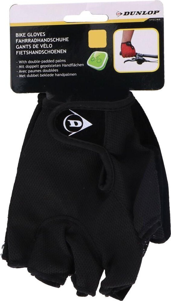 Dunlop Rękawiczki rowerowe DUNLOP senior rozmiar S czarne