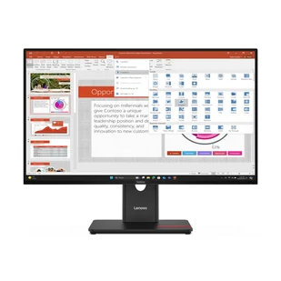 Lenovo ThinkVision T27-40 LED display  (27") 1920 x 1080 px Full HD Czarny 64A5MAT6EU - Monitory - miniaturka - grafika 1